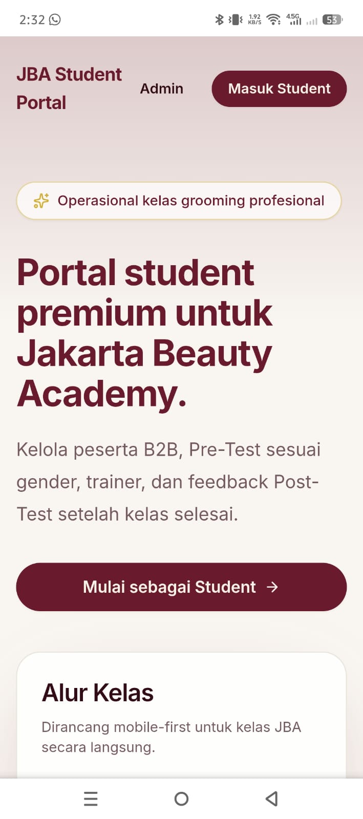 Jakarta Beauty Academy app